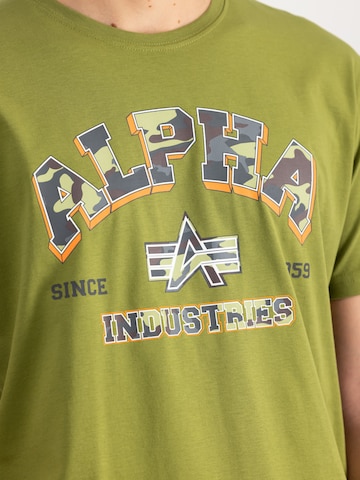 T-Shirt ALPHA INDUSTRIES en vert