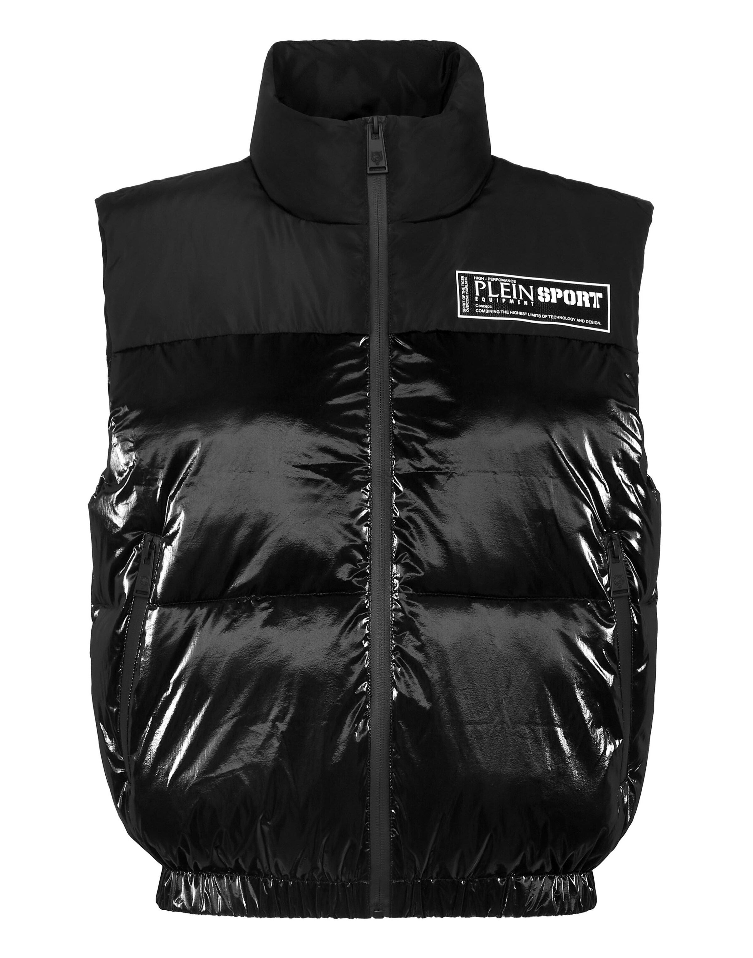 Gilet di Plein Sport in nero: frontale