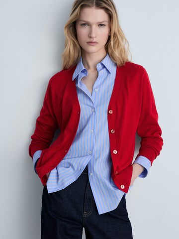 MANGO Strickjacke 'Luka' in Rot: Vorderseite