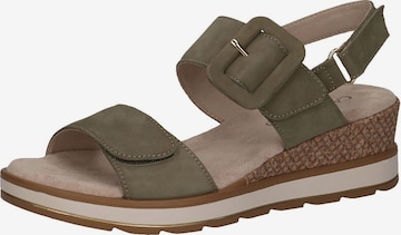 Sandalo di CAPRICE in verde: frontale