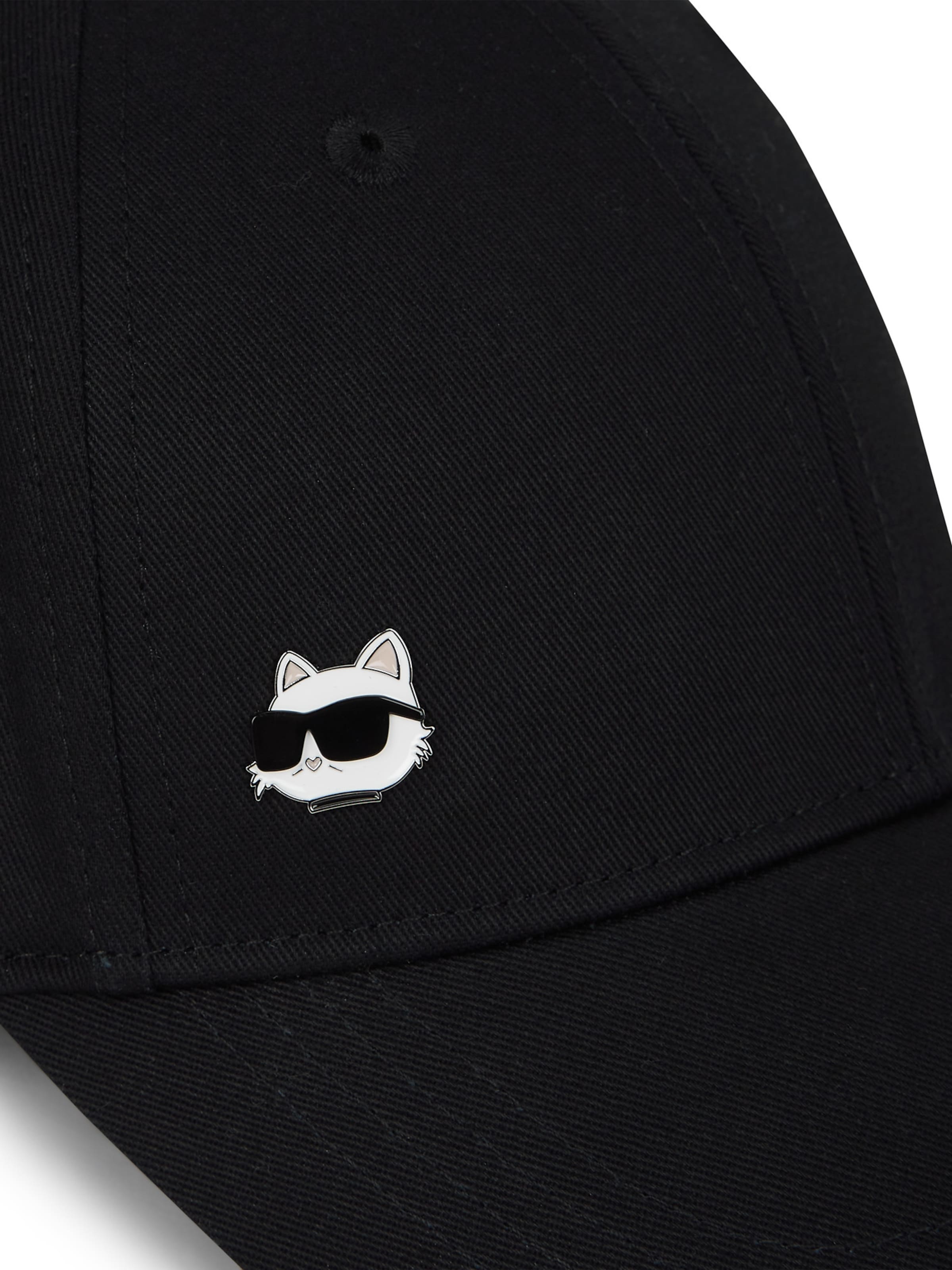 Karl Lagerfeld Cap 'IKON CHOUPETTE PIN' in Schwarz
