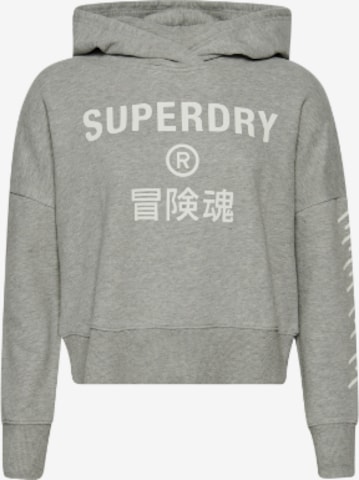 Superdry Sweatshirt in Grijs: voorkant