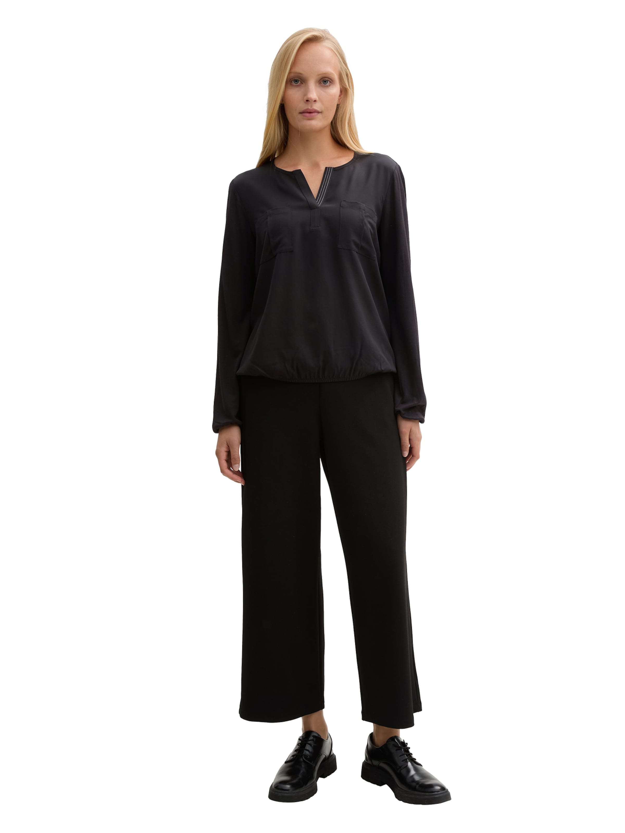 TOM TAILOR Bluse in Schwarz