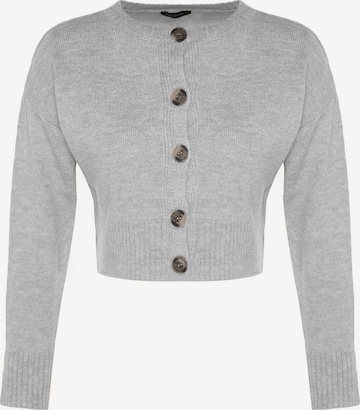 Trendyol Gebreid vest in Grijs: voorkant