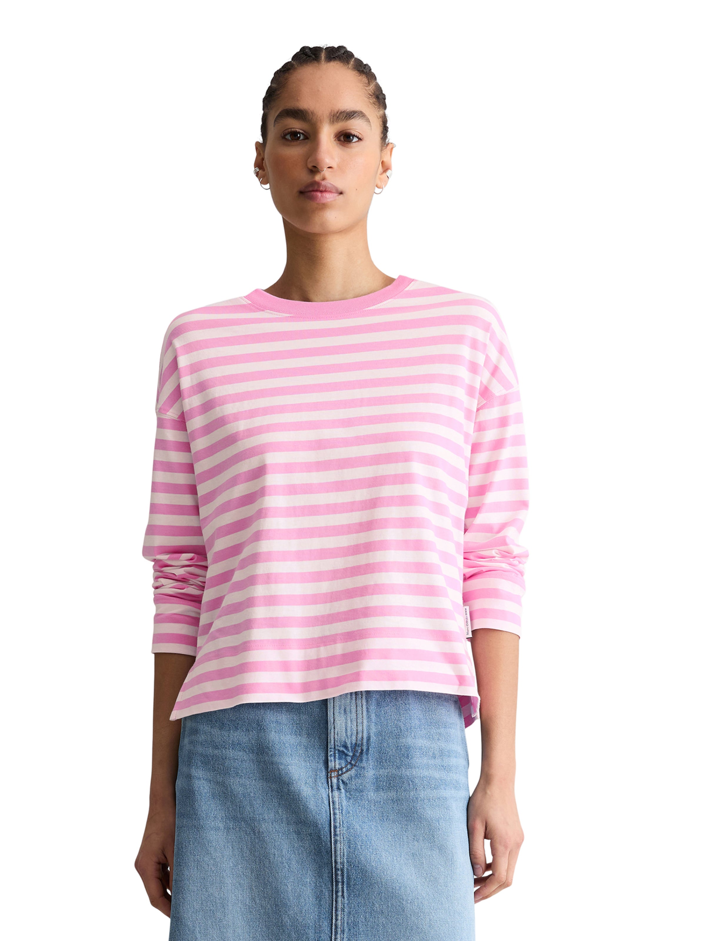 Marc O'Polo DENIM Футболка в Ярко-розовый: спереди