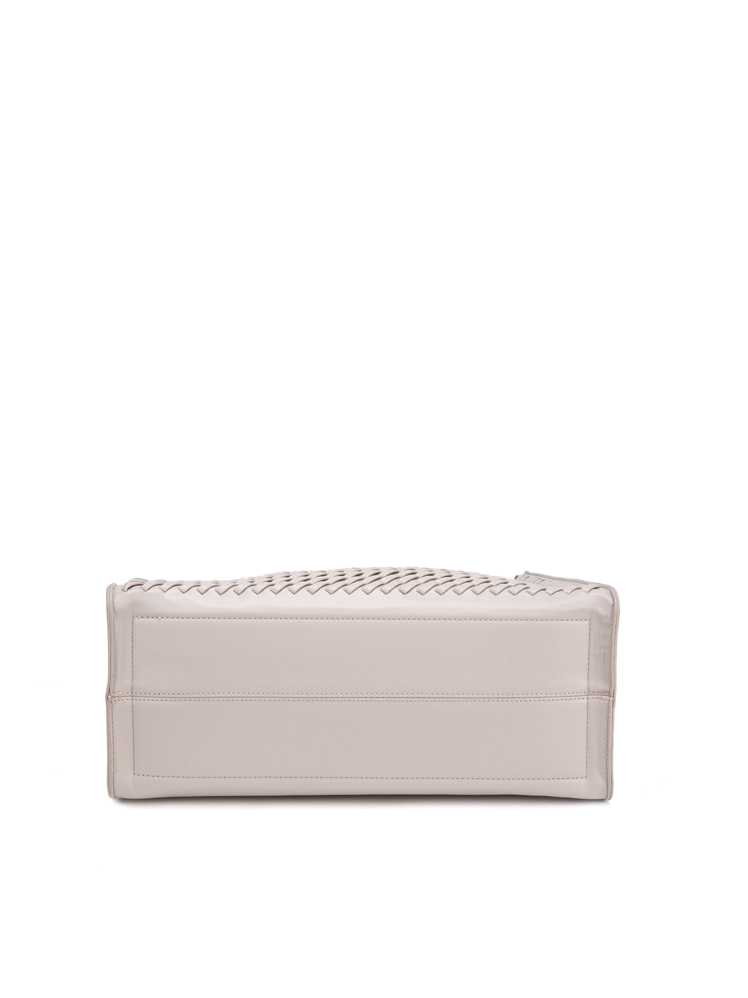 Shopper 'Borsa Shopper Silvana Elite - Pelle Vegana Intrecciata' di Diana&Co. in grigio