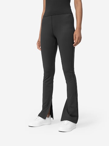 Bootcut Pantalon de sport 'TIGHTS CAS' 4F en noir : devant