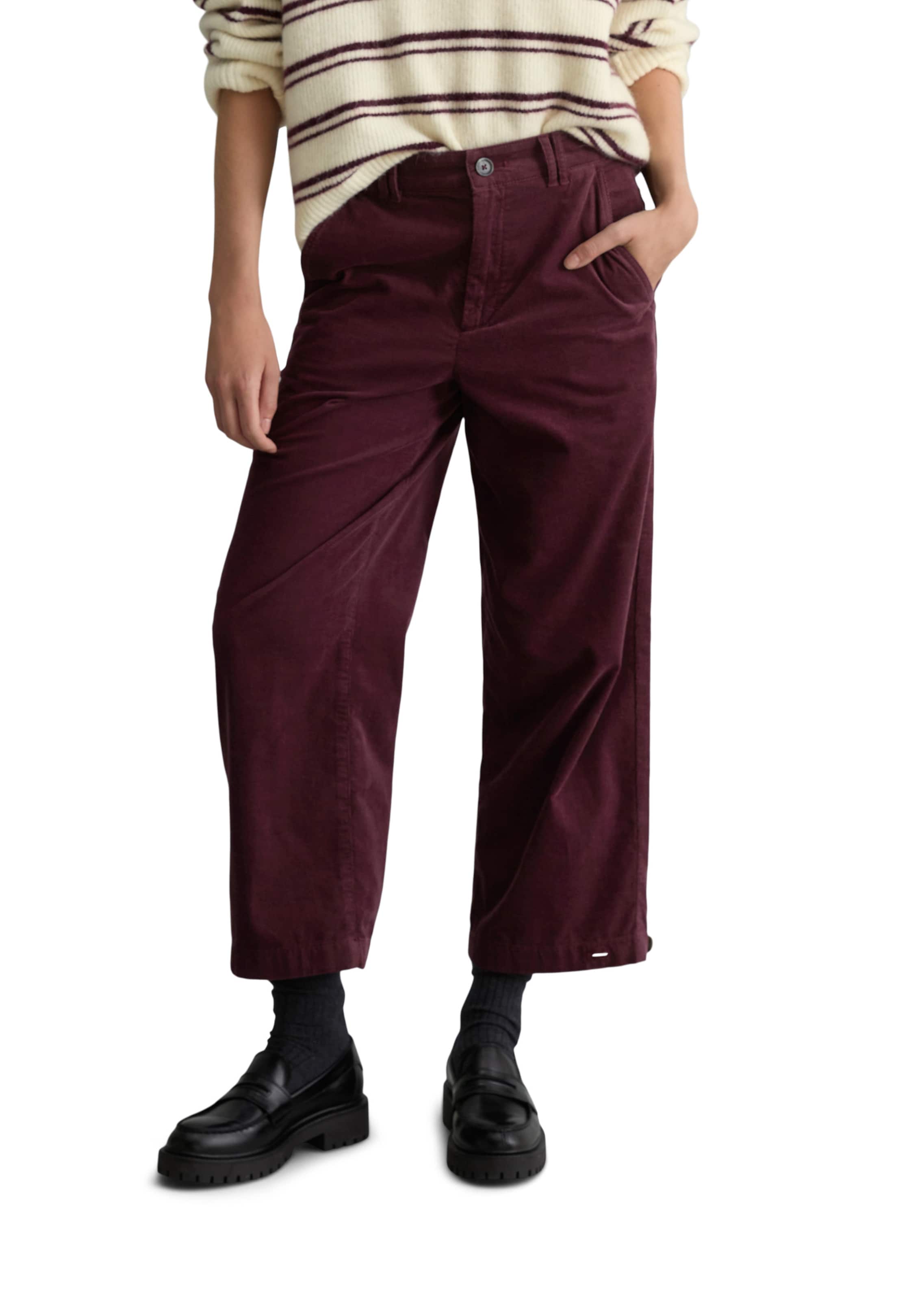 Loosefit Pantalon Marc O'Polo DENIM en rouge : devant
