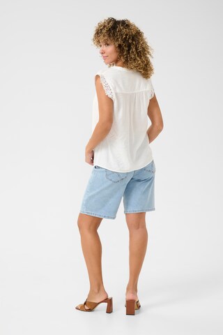 Chemisier 'Frammy' Cream en blanc