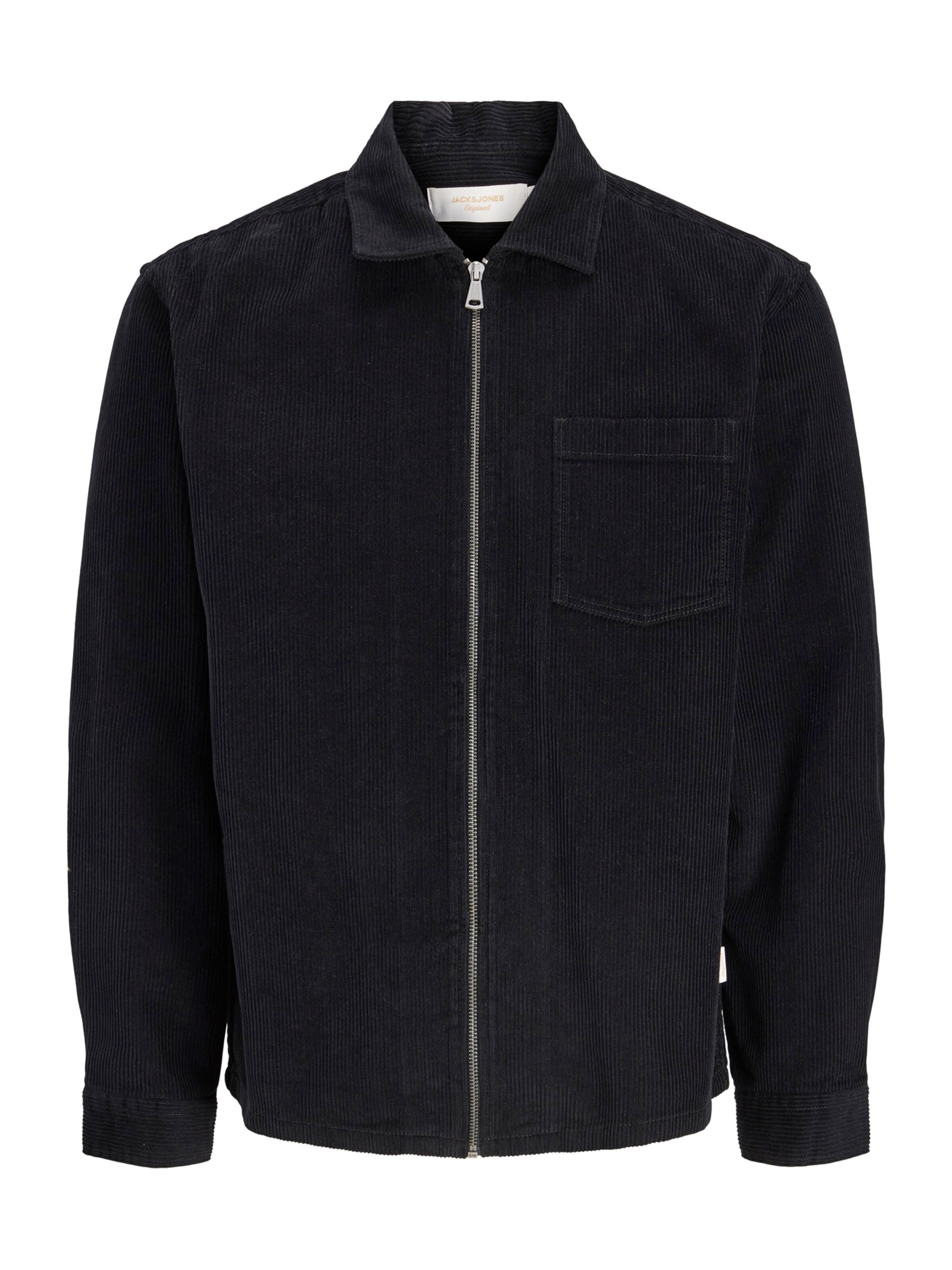 Geacă de primăvară-toamnă 'JORTORONTO' de la Jack & Jones Plus pe negru: față