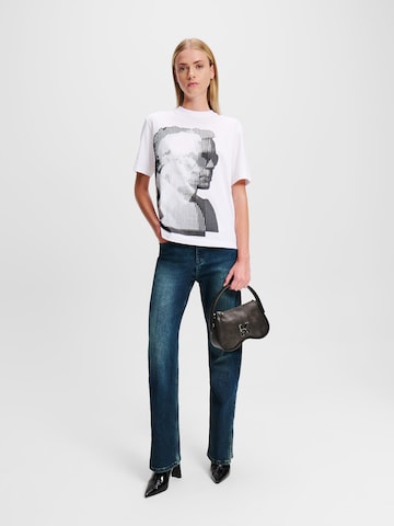 KARL LAGERFELD JEANS Paita värissä valkoinen