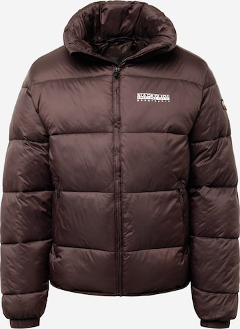 NAPAPIJRI Winter Jacket 'SUOMI' in Brown: front