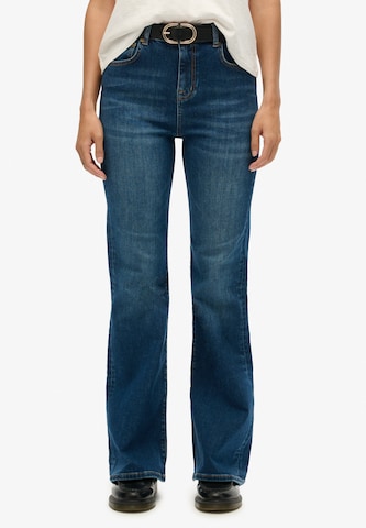 Superdry Flared Jeans in Blauw: voorkant