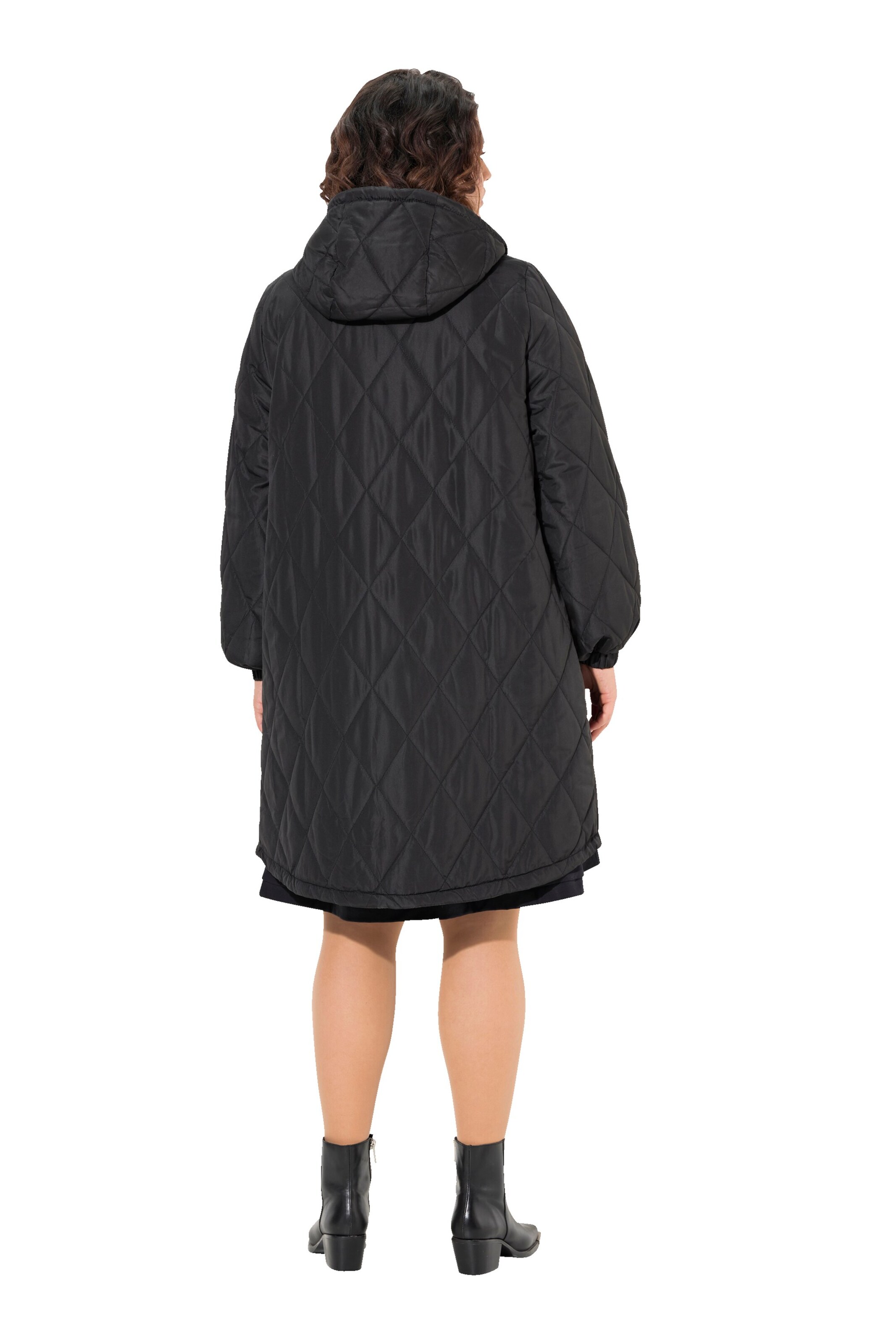 Ulla Popken Übergangsmantel in Schwarz