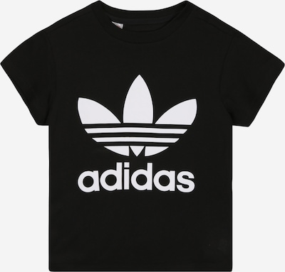 ADIDAS ORIGINALS T-Shirt 'Adicolor Trefoil' in schwarz / weiß, Produktansicht