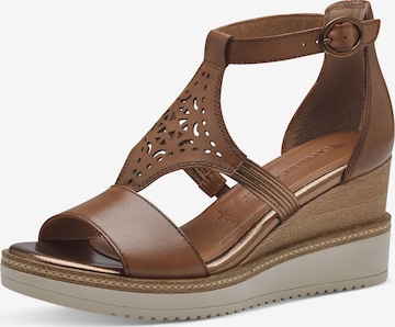 TAMARIS Sandal i brun: framsida