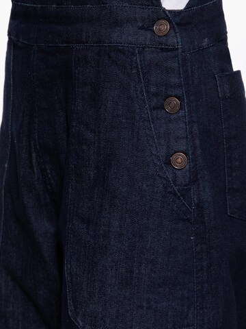 Queen Kerosin Slim fit Jean Overalls in Blue
