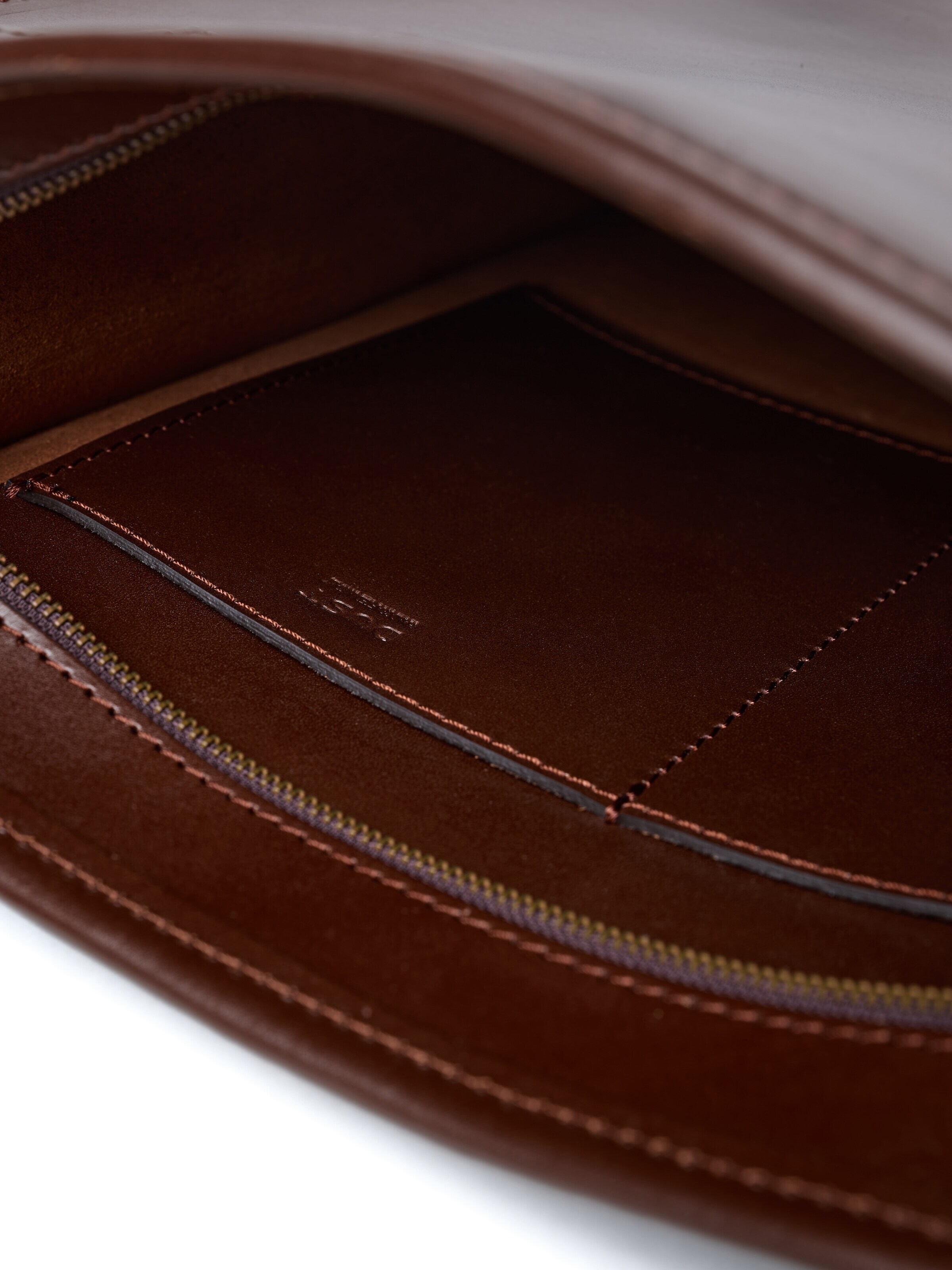 Shopper 'Leather Tote Dark Brown The Hamptons Collections' di THE DUST COMPANY in marrone