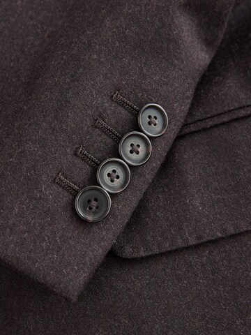 Next Slim Fit Forretningsjakke 'Signature' i brun