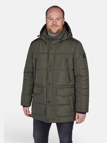 Veste d’hiver CALAMAR en vert : devant