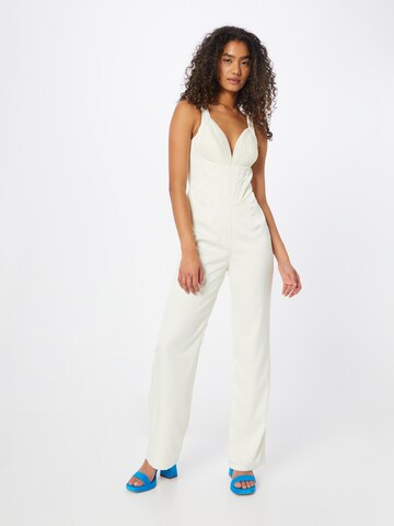 Chi Chi London Jumpsuit in Beige