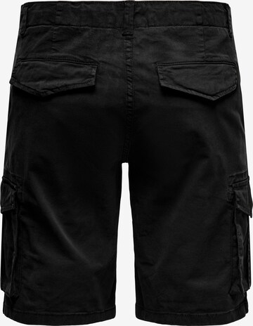 regular Pantaloni cargo 'Mike' di Only & Sons in nero