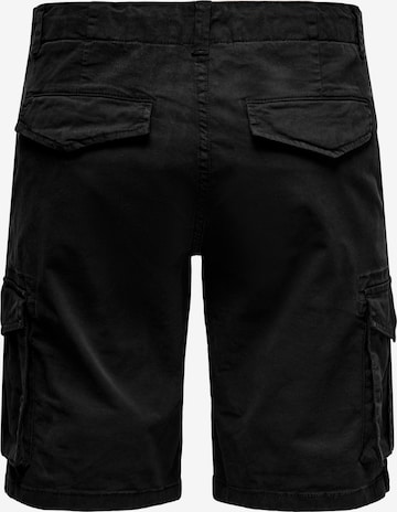 Only & Sons Regular Cargo Pants 'Mike' in Black