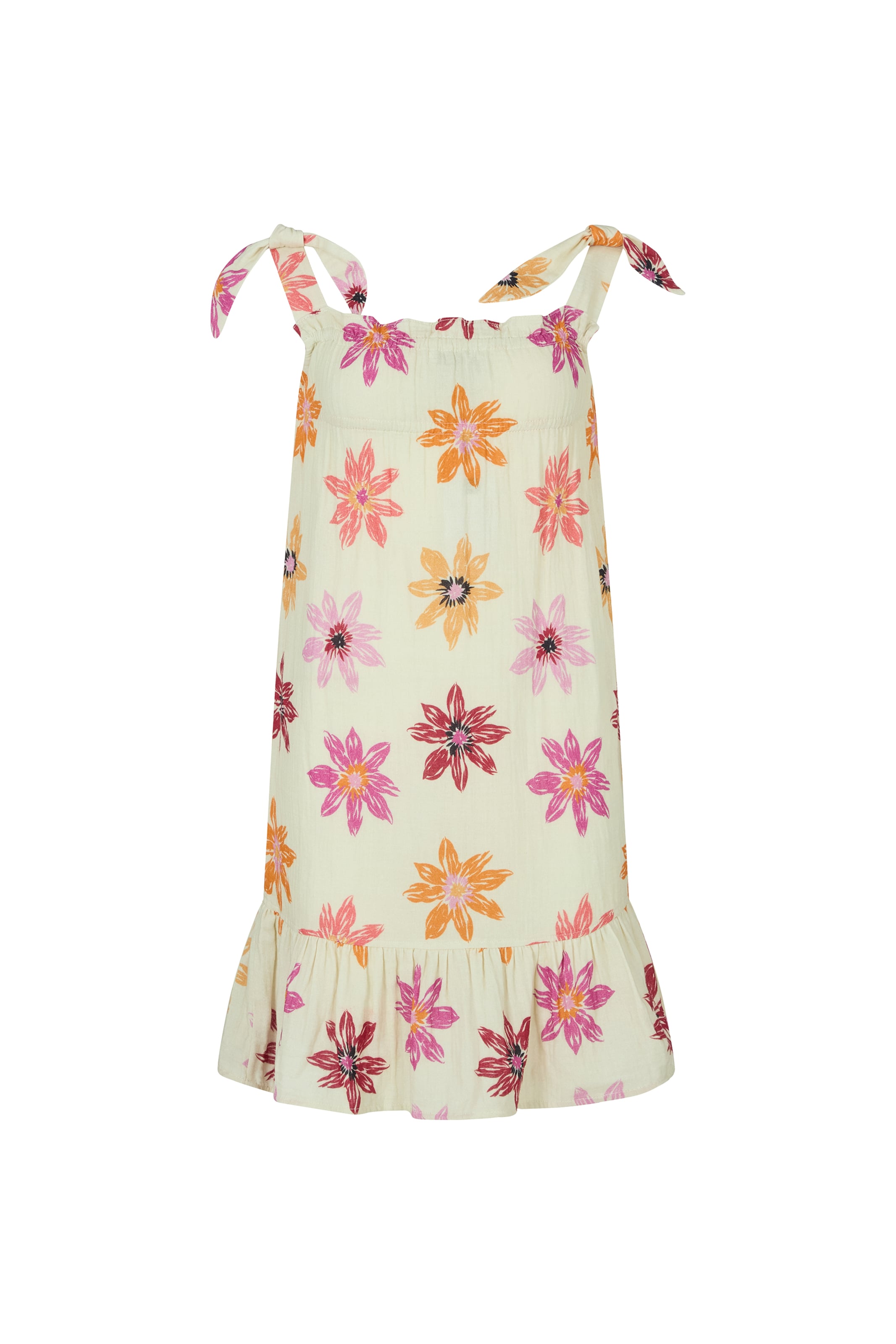 RAFFYA Kleid 'Flora' in Beige: Vorderseite