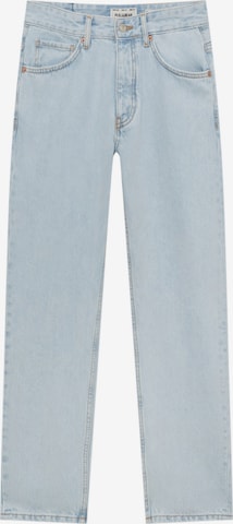 Regular Jeans de la Pull&Bear pe albastru: față