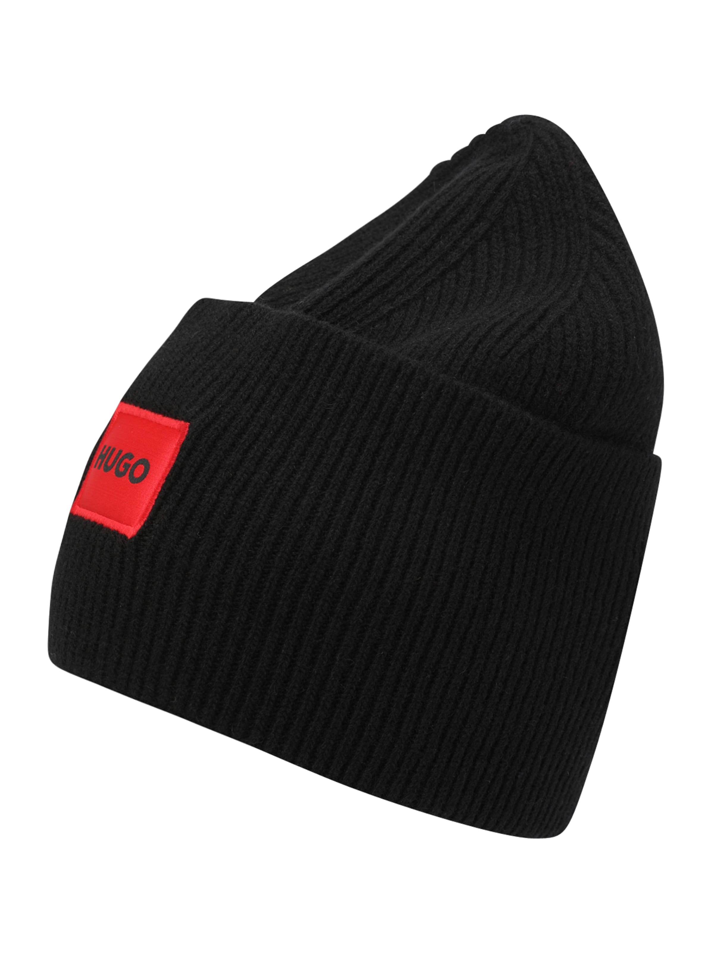 HUGO Шапка &#x27;Xaff 6&#x27; в Черный: спереди