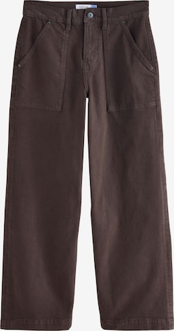 NextWide Leg/ Široke nogavice Traperice - smeđa boja: prednji dio