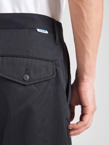 HUGO Regular Pleat-front trousers 'Roy243' in Black
