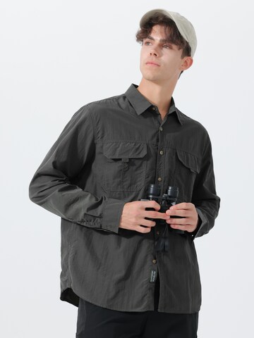 Youthup Regular fit Button Up Shirt in Grey