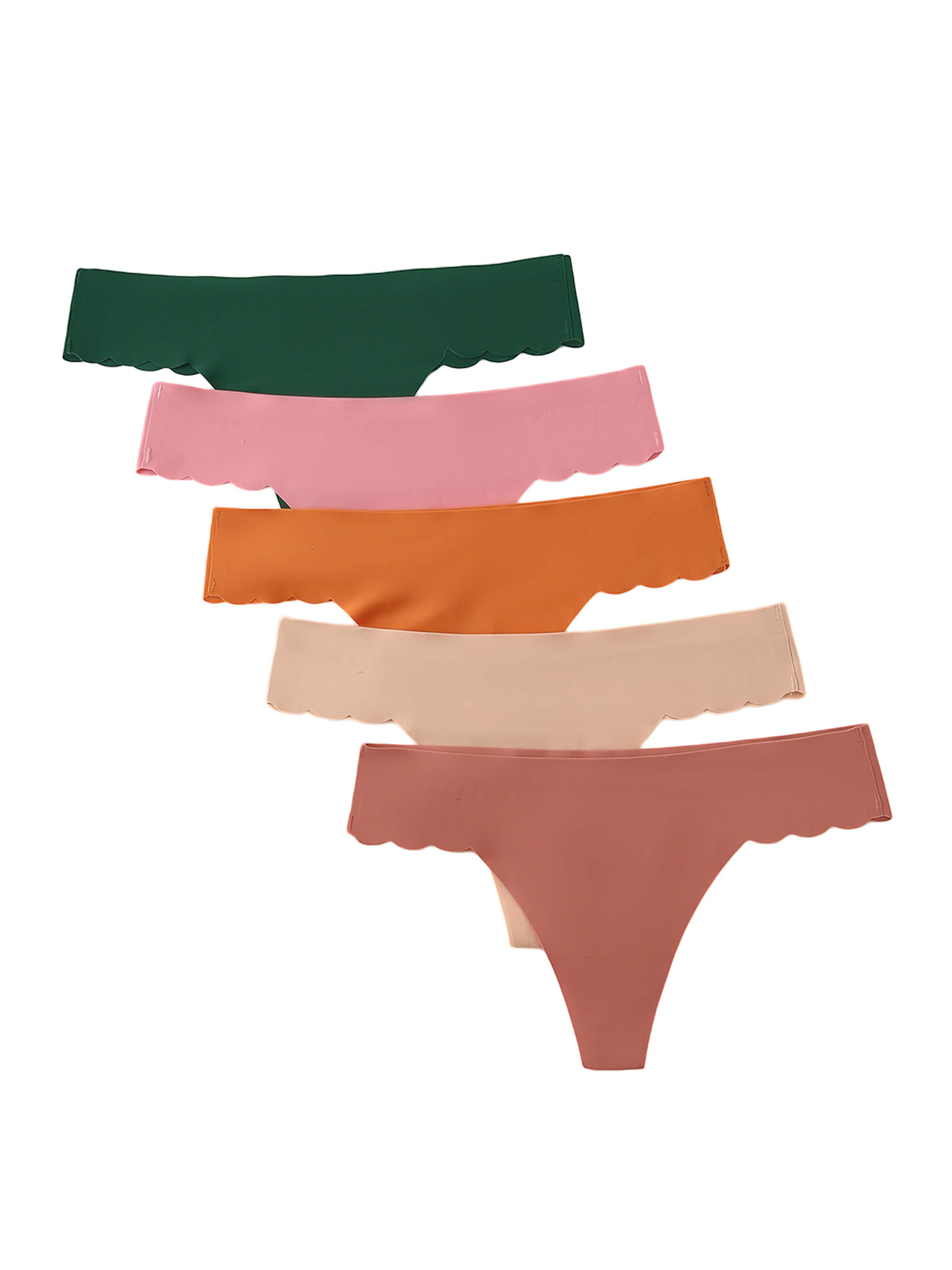 Emilie collection Thong in Green: front