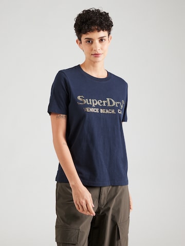 Superdry Póló 'VENUE' - kék: elől