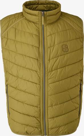 s.Oliver Men Big Sizes Vest in Green: front