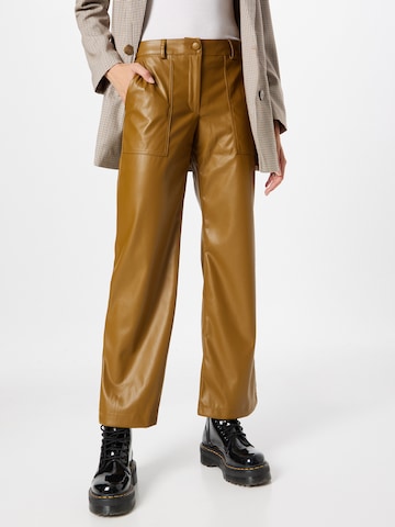 JDY Wide leg Trousers 'JAGGER' in Green: front