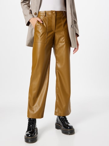 JDY Wide leg Pants 'JAGGER' in Green: front