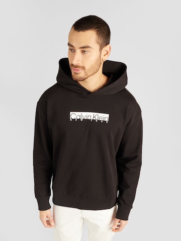 Sweat-shirt 'NEW YORK' Calvin Klein en noir : devant