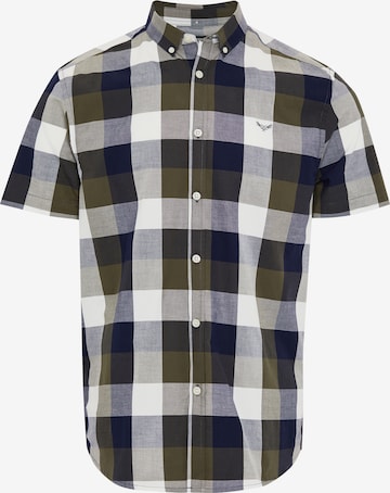 Chemise 'Marcello' Threadbare en bleu : devant