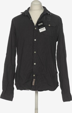 NAPAPIJRI Button Up Shirt in XL in Black: front