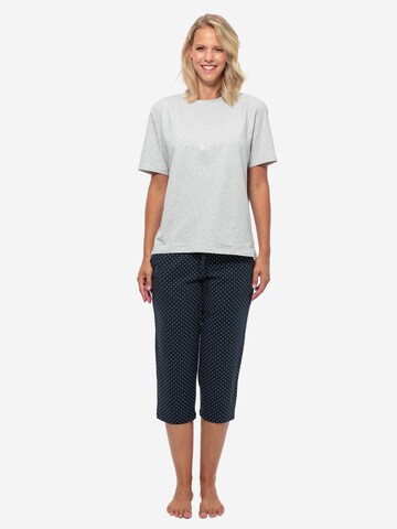 SCHIESSER Pyjama 'Organic Cotton' in Blau