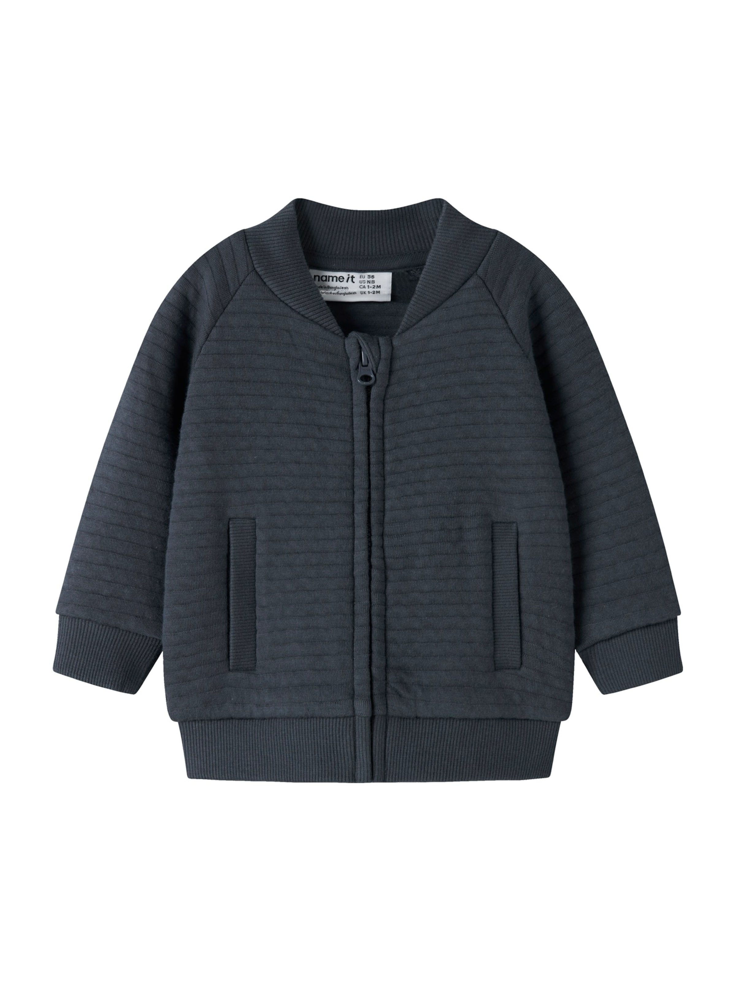 NAME IT - Sudadera con cremallera 'NBMNicolas' en azul: frente