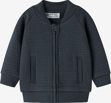 NAME IT Sweatjacke 'NBMNicolas' in Blau: Vorderseite