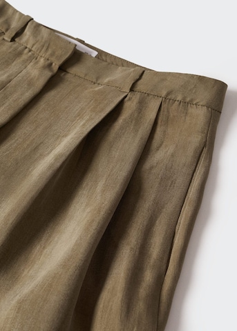 MANGO Loosefit Bundfaltenhose 'Dalia' in Grün