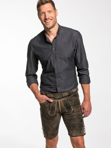 Coupe slim Pantalon folklorique 'Wayen' SPIETH & WENSKY en noir