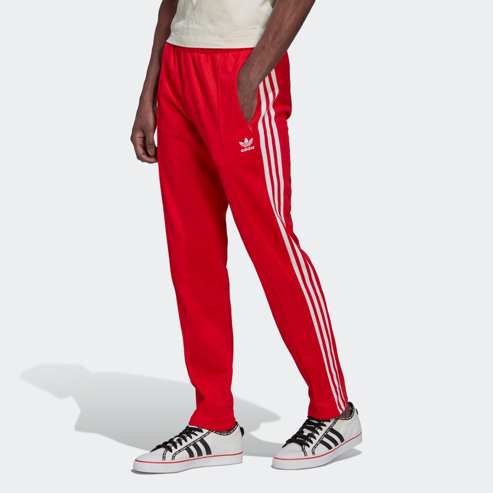 ADIDAS ORIGINALS Hose 'Beckenbauer' in Rot | ABOUT YOU