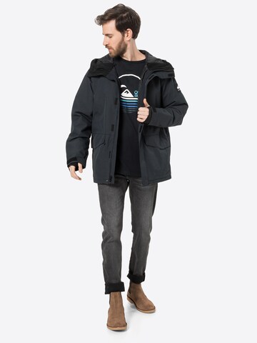 QUIKSILVER Regular Fit Sportjacke 'Mission Solid' in Schwarz