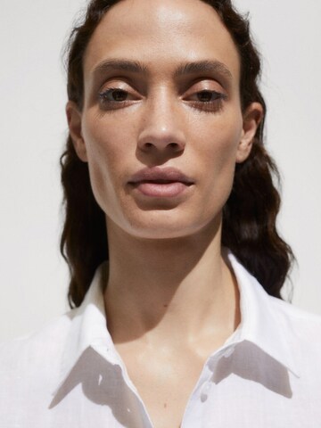 MANGO Bluse 'LINO' in Weiß