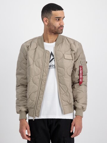 ALPHA INDUSTRIES Övergångsjacka i beige: framsida